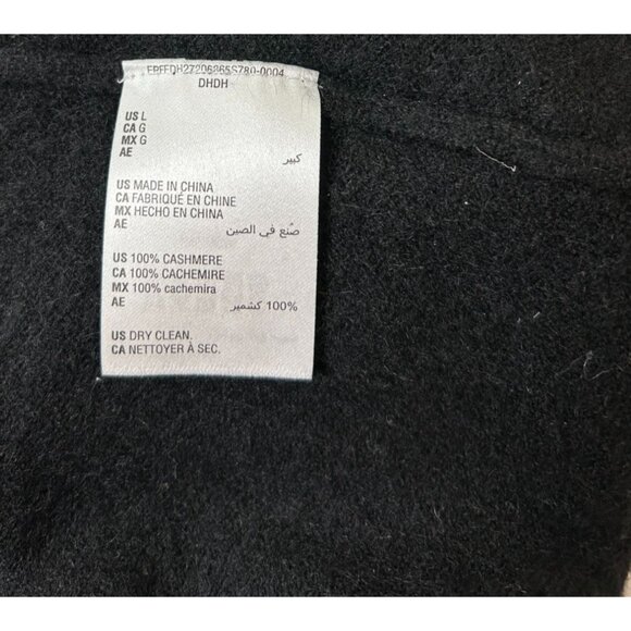 Charter Club Luxury Black V-Neck 100% Cashmere Sweater Large - Picture 7 of 7